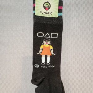 NWT FUNATIC Brand SQUID GAME Unisex Socks YOUNGHEE DOLL